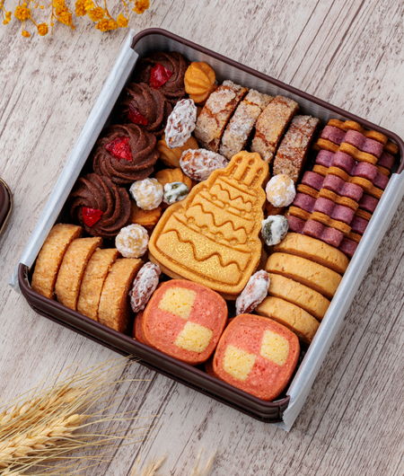 【通年】オリジナルクッキー缶brown